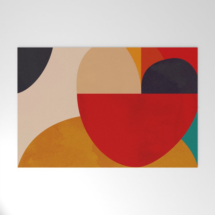 Modern Abstract Mid Century 2 Welcome Mat Gallery Image 1