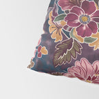 Exotic Plum Bohemian Floral Pillow Sham Gallery Image 4