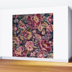 Exotic Plum Bohemian Floral Wall Mural Gallery Image 2