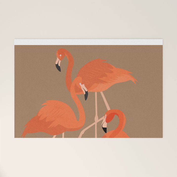 Graceful Flamingos 2 Welcome Mat Gallery Image 1