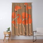 Graceful Flamingos 2 Window Curtain Gallery Image 5