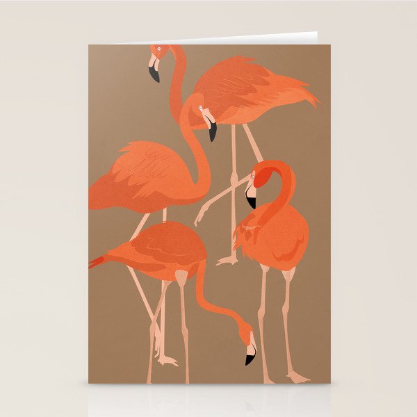 Graceful Flamingos 2 Stationery Card Gallery Image 1