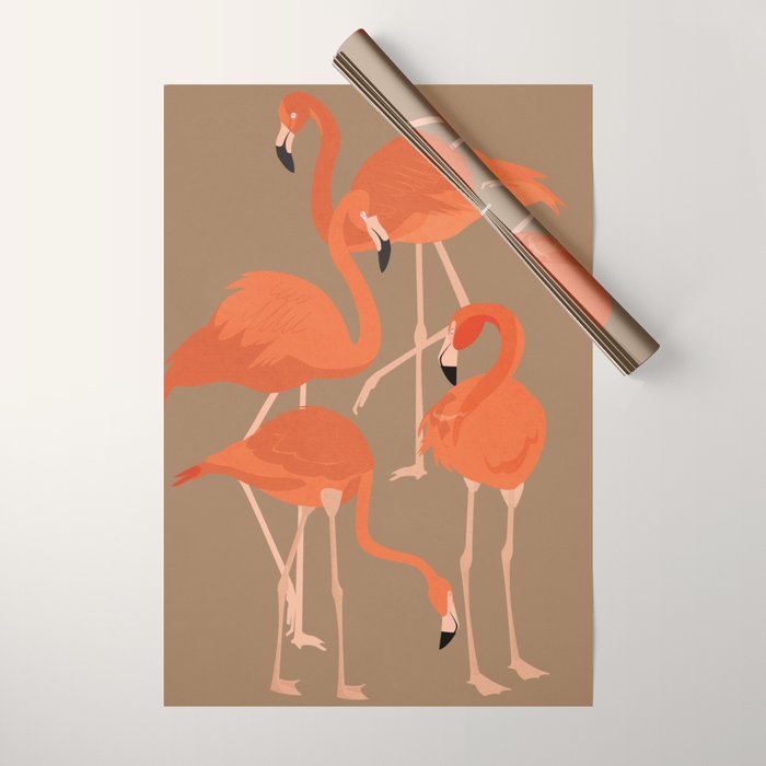 Graceful Flamingos 2 Wrapping Paper Gallery Image 1