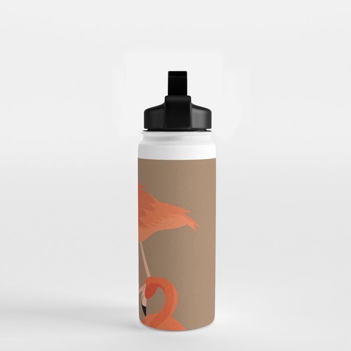 Graceful Flamingos 2 Water Bottle Gallery Image 2