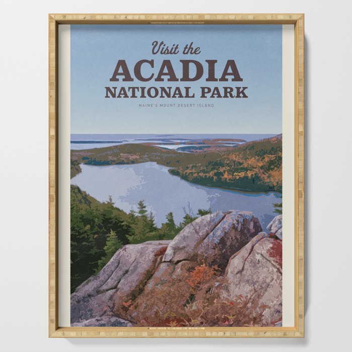 Visit the Acadia National Park Serving Tray Gallery Image 1