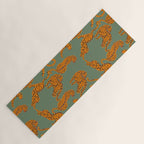 Modern Tigers with red lips illustration  Yoga Mat Gallery Image 1