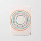Time Travel - Colorful Rings Bath Mat Gallery Image 1