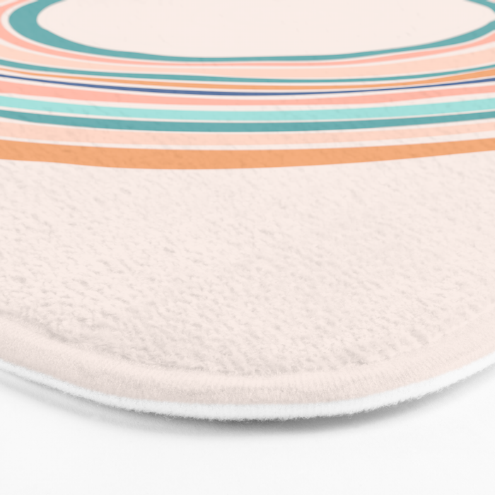 Time Travel - Colorful Rings Bath Mat Gallery Image 3