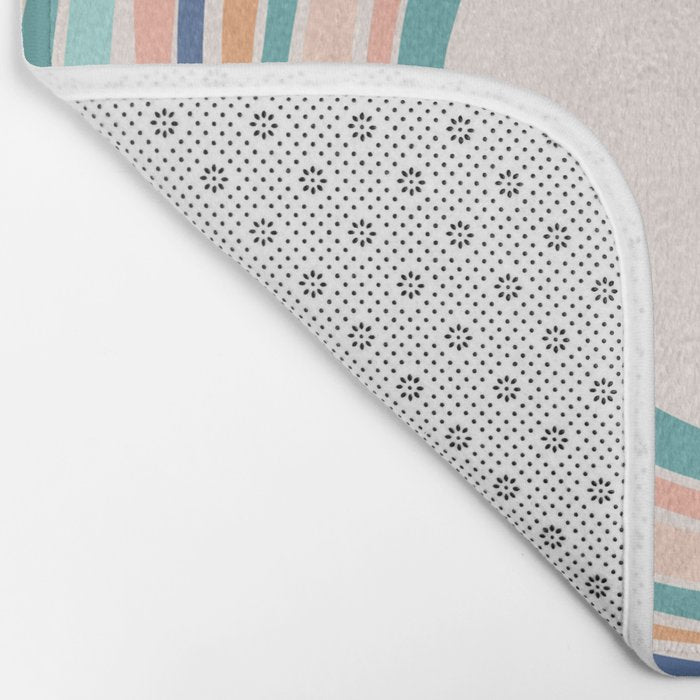 Time Travel - Colorful Rings Bath Mat Gallery Image 2