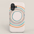 Time Travel - Colorful Rings iPhone Case Gallery Image 1