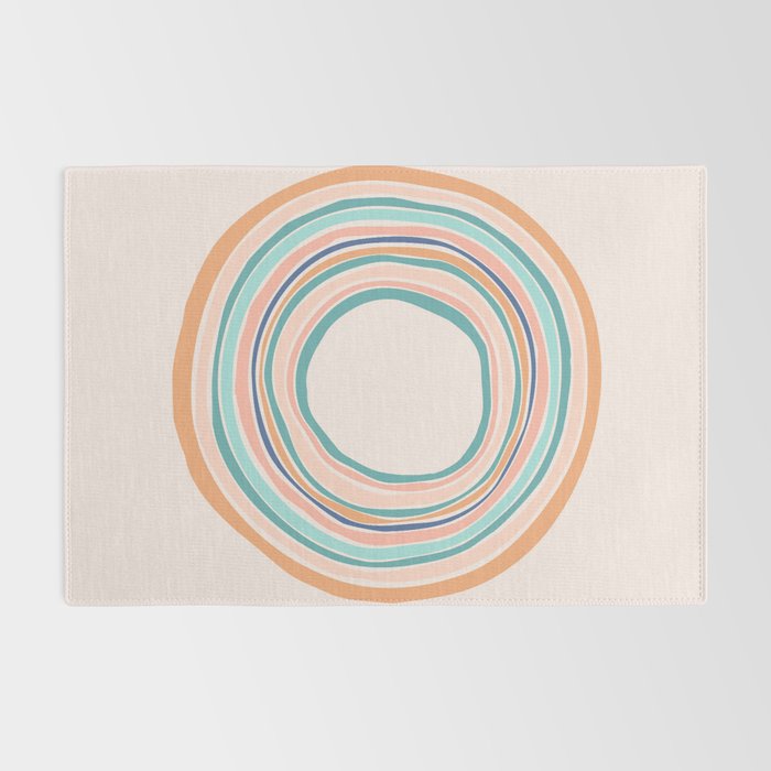 Time Travel - Colorful Rings Rug Gallery Image 2