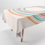 Time Travel - Colorful Rings Tablecloth Gallery Image 1