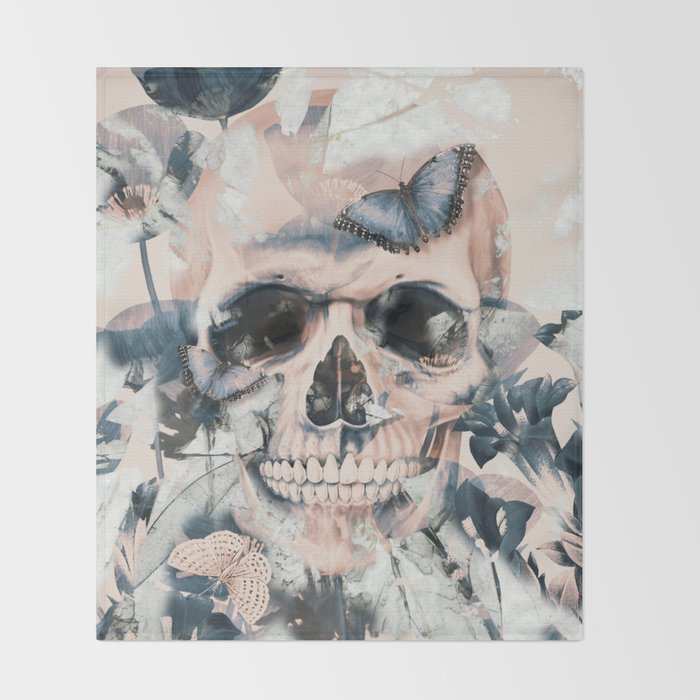 SKULL 4 Throw Blanket Gallery Image 2