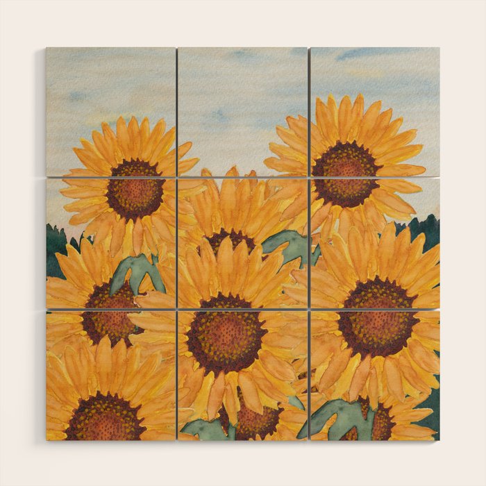 Sunflower_07 Wood Wall Art Gallery Image 1