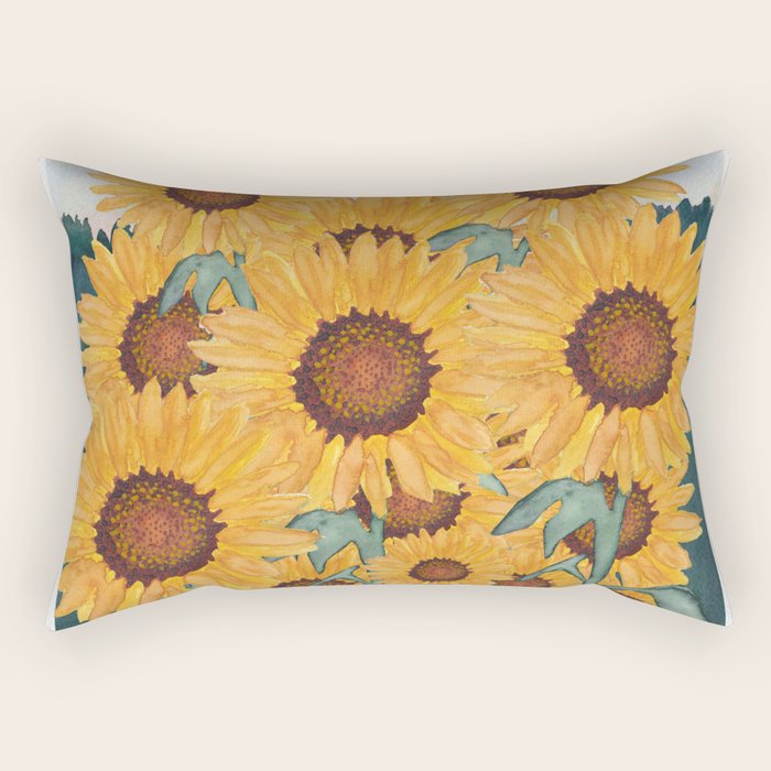 Sunflower_07 Rectangular Pillow Gallery Image 2