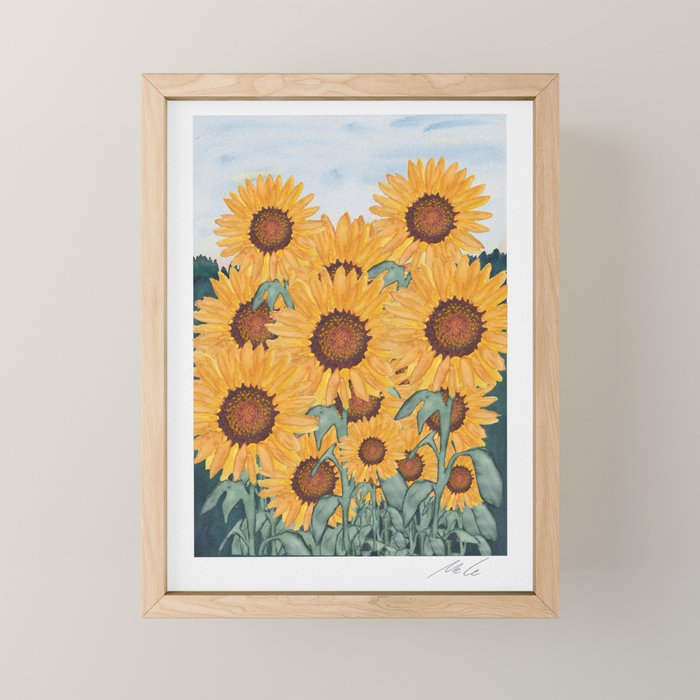 Sunflower_07 Mini Art Print Gallery Image 1