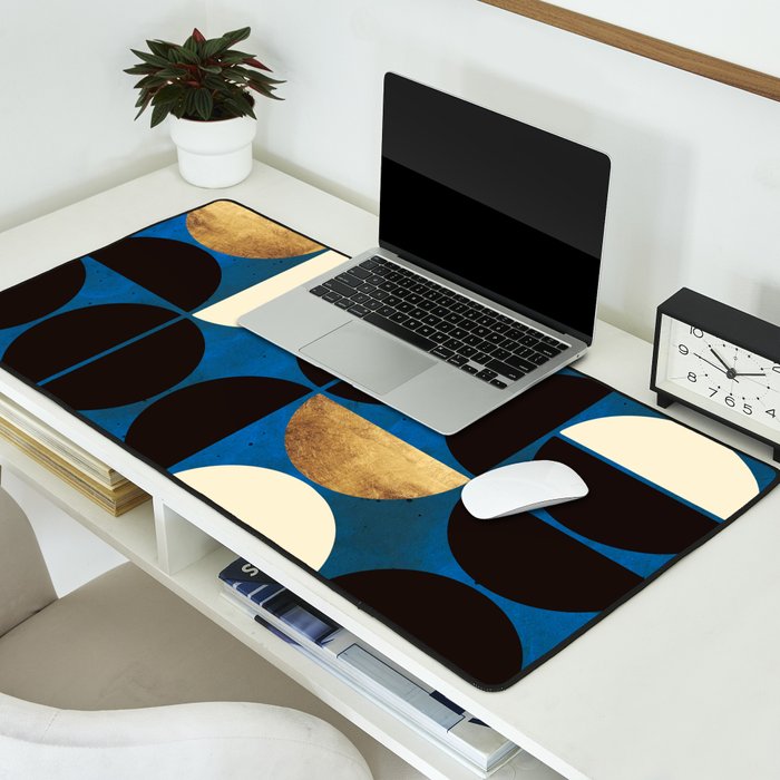 Retro Moon Desk Mat Gallery Image 2