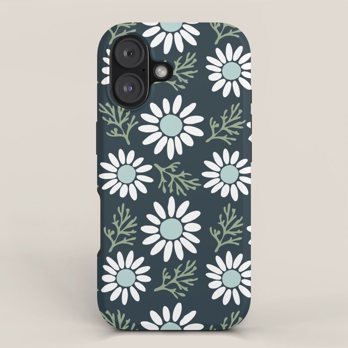 Coming Up Daisies . Navy iPhone Case Gallery Image 1