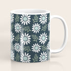 Coming Up Daisies . Navy Coffee Mug Gallery Image 1