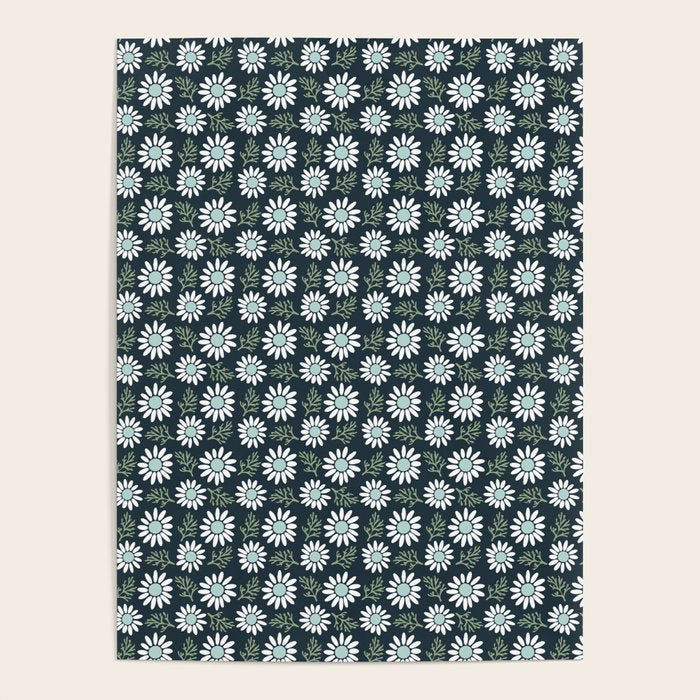 Coming Up Daisies . Navy Poster Gallery Image 4