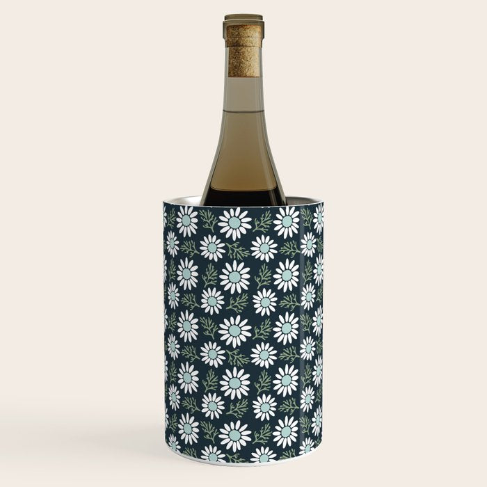 Coming Up Daisies . Navy Wine Chiller Gallery Image 1