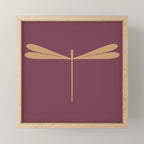 Dragonfly Pattern XIII Mauve Mini Art Print Gallery Image 1
