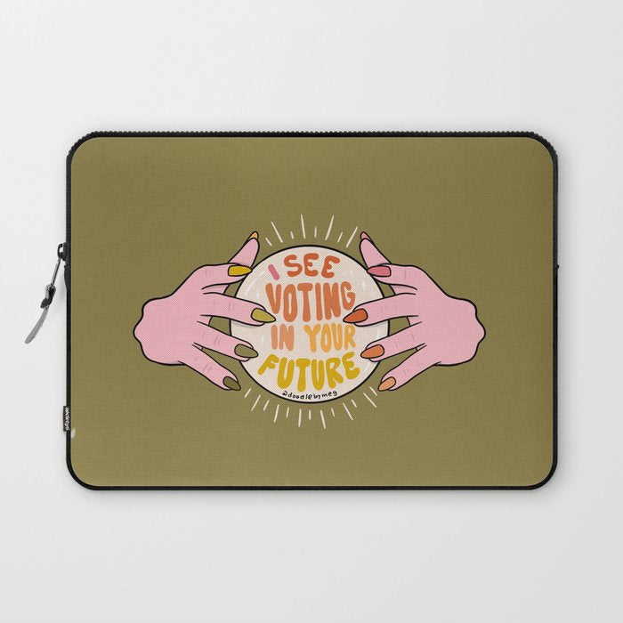 I See Voting in Your Future Laptop Sleeve Gallery Image 1