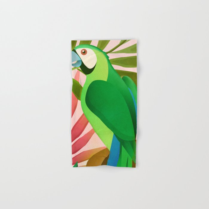 Parrot in a Tropical Setting 3 Bath Towel Gallery Image 1