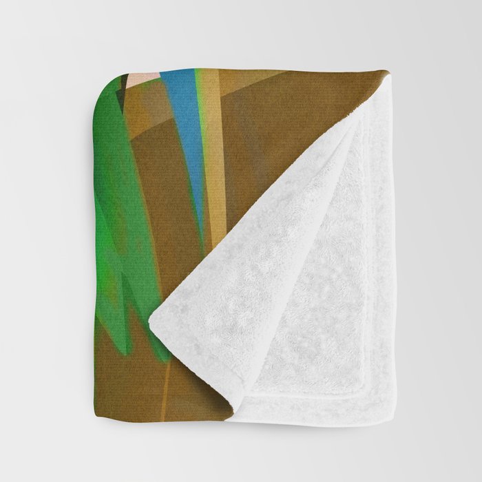 Parrot in a Tropical Setting 3 Throw Blanket Gallery Image 3
