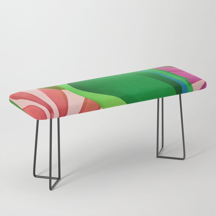 Parrot in a Tropical Setting 3 Bench Gallery Image 1