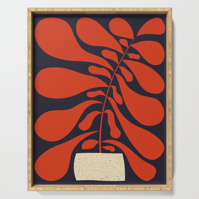 Lazy Plant #1 Serving Tray Gallery Image 1