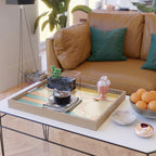 Portrait of a Woman Reading - Quiet Time 4 Serving Tray Gallery Image 2