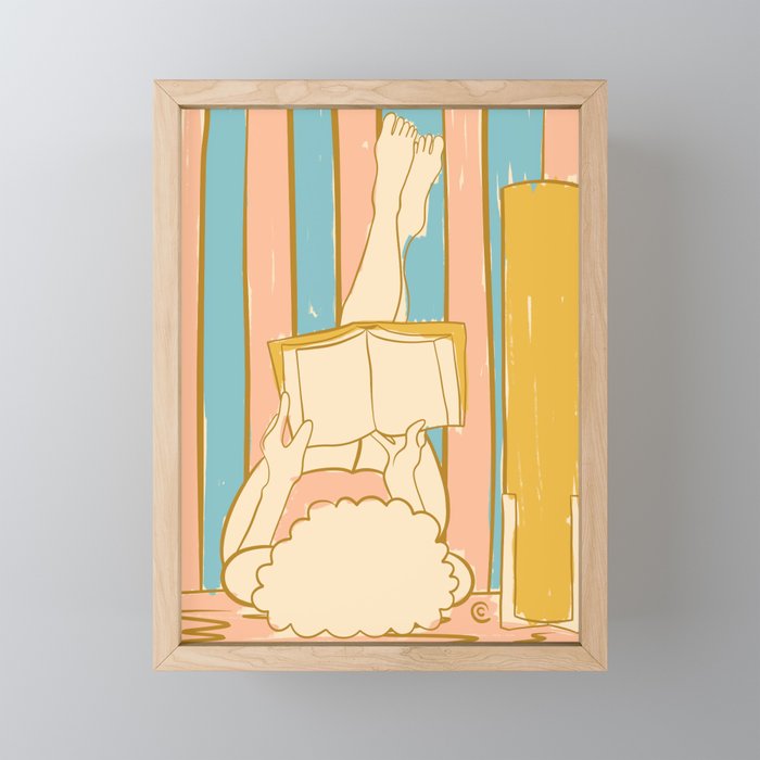 Portrait of a Woman Reading - Quiet Time 4 Mini Art Print Gallery Image 1