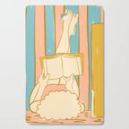 Portrait of a Woman Reading - Quiet Time 4 Cutting Board Gallery Image 1