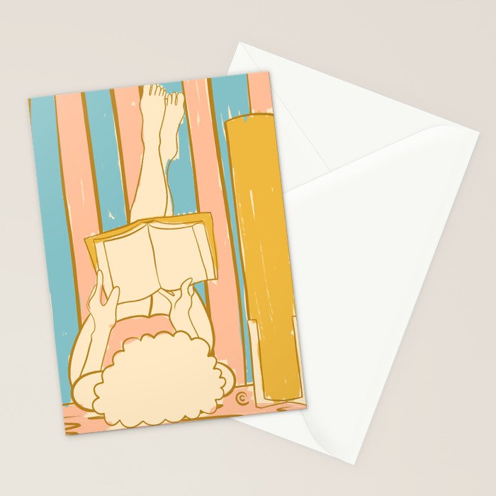 Portrait of a Woman Reading - Quiet Time 4 Stationery Card Gallery Image 2