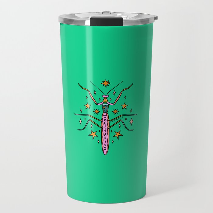 Sagittarius Praying Mantis Travel Mug Gallery Image 1