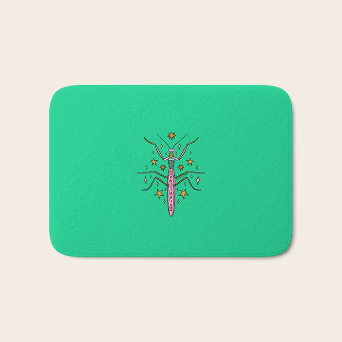 Sagittarius Praying Mantis Bath Mat Gallery Image 1