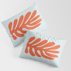 Fire Red: Wild Leaf | Matisse Foliage Paper Cutouts 01 Pillow Sham Gallery Image 3