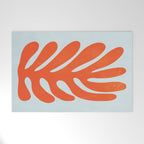 Fire Red: Wild Leaf | Matisse Foliage Paper Cutouts 01 Welcome Mat Gallery Image 1