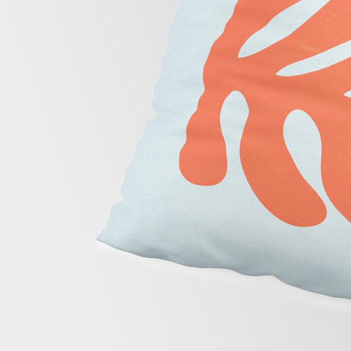 Fire Red: Wild Leaf | Matisse Foliage Paper Cutouts 01 Pillow Sham Gallery Image 4