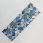 Mermaid Ocean Blue Pattern Yoga Mat Gallery Image 1