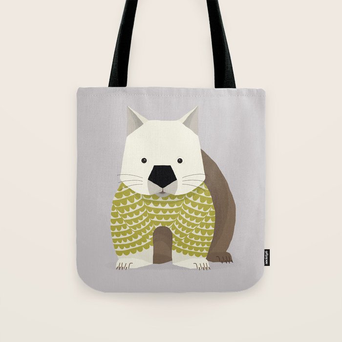 Whimsical Wombat Tote Bag Gallery Image 1