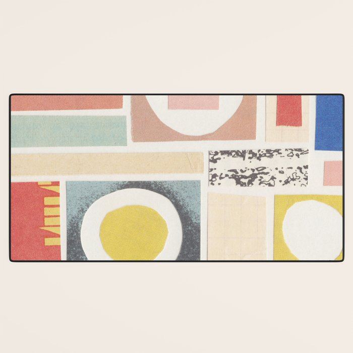 Abstract Mixed Media Collage #7 Desk Mat Gallery Image 3