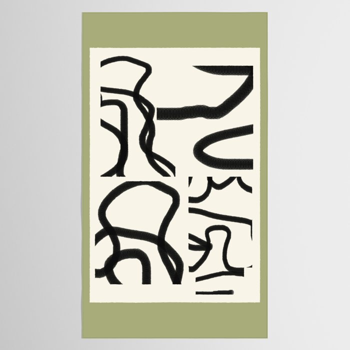 Abstract line art 191 Tablecloth Gallery Image 2