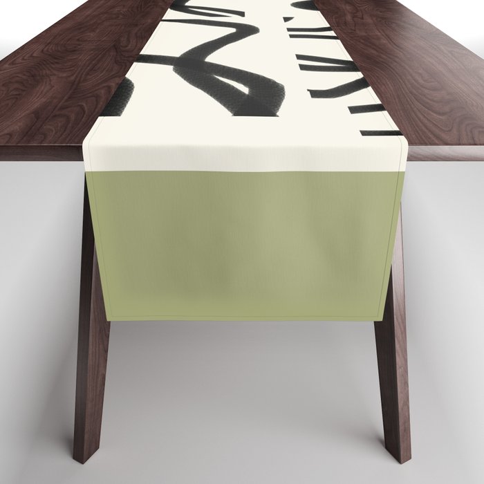 Abstract line art 191 Table Runner Gallery Image 1