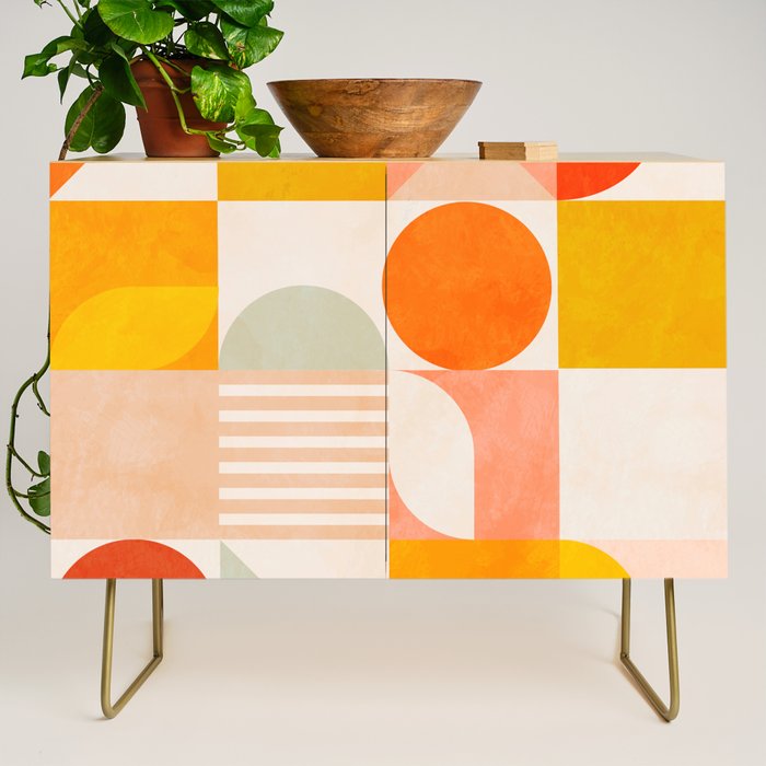 mid century geometry sunny 4 Credenza Gallery Image 1