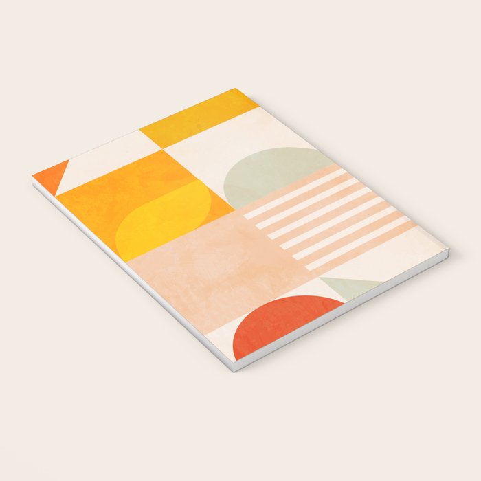 mid century geometry sunny 4 Notebook Gallery Image 3