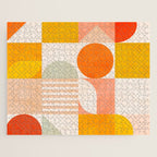 mid century geometry sunny 4 Jigsaw Puzzle Gallery Image 1