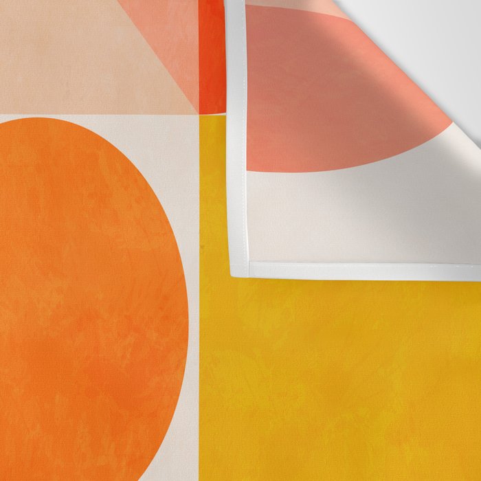 mid century geometry sunny 4 Wall Tapestry Gallery Image 3