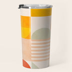 mid century geometry sunny 4 Travel Mug Gallery Image 3